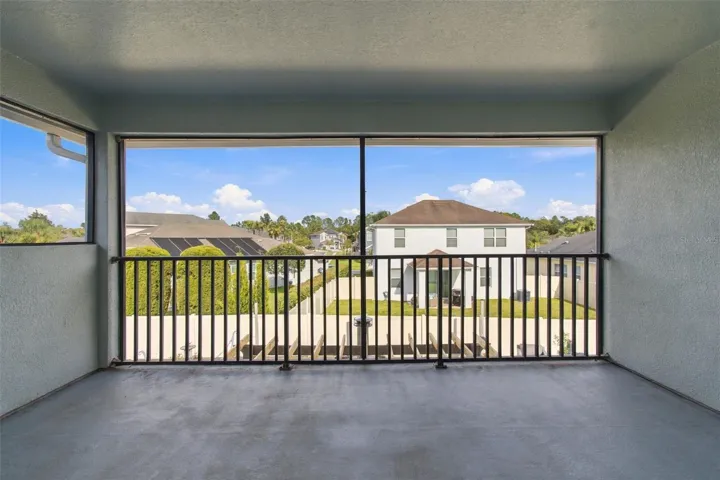 Covered and Screened Balcony from the Bonus Room