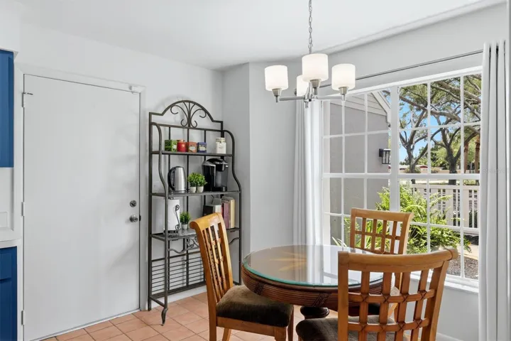 From kitchen nook leading to garage and laundry