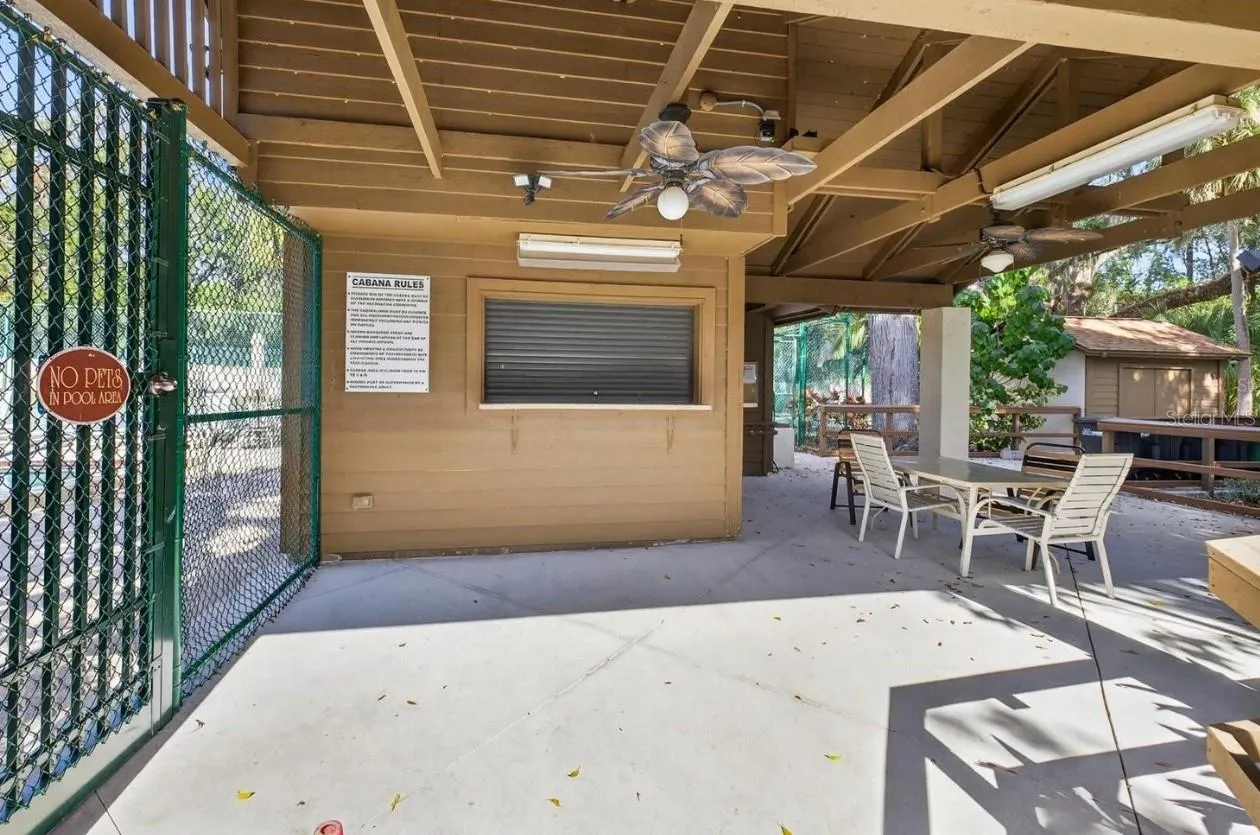 Community area by the pool