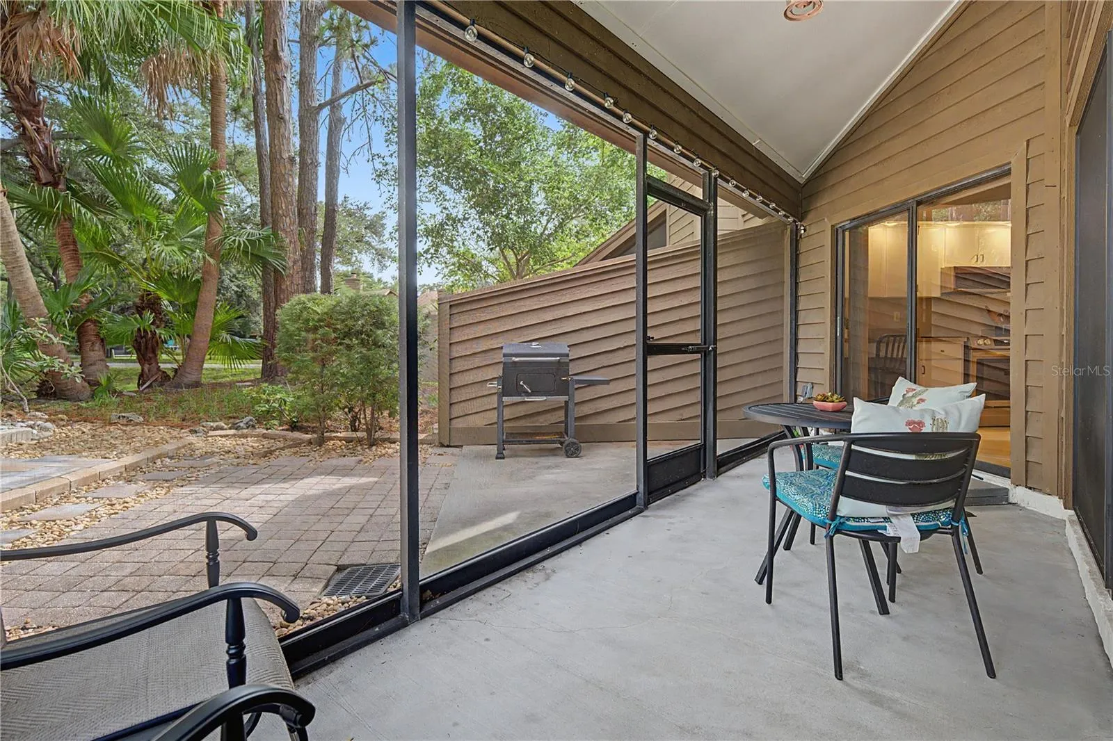 Lovely enclosed screen patio