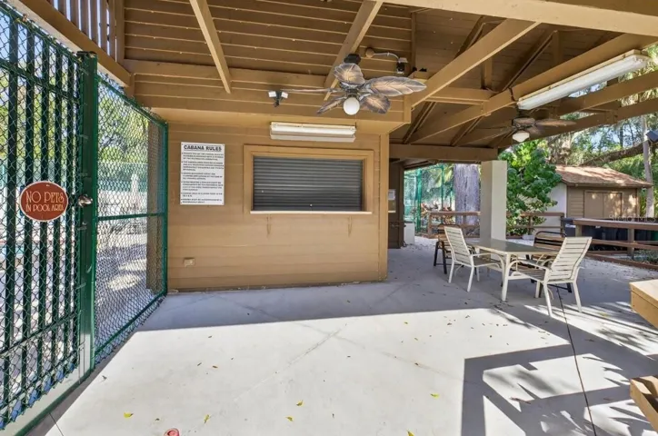 Community area by the pool