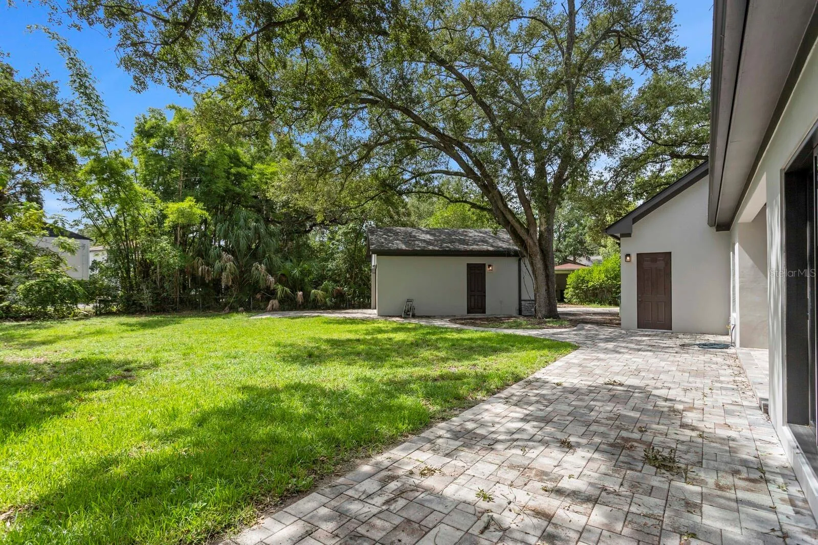 Rear view &amp; patio