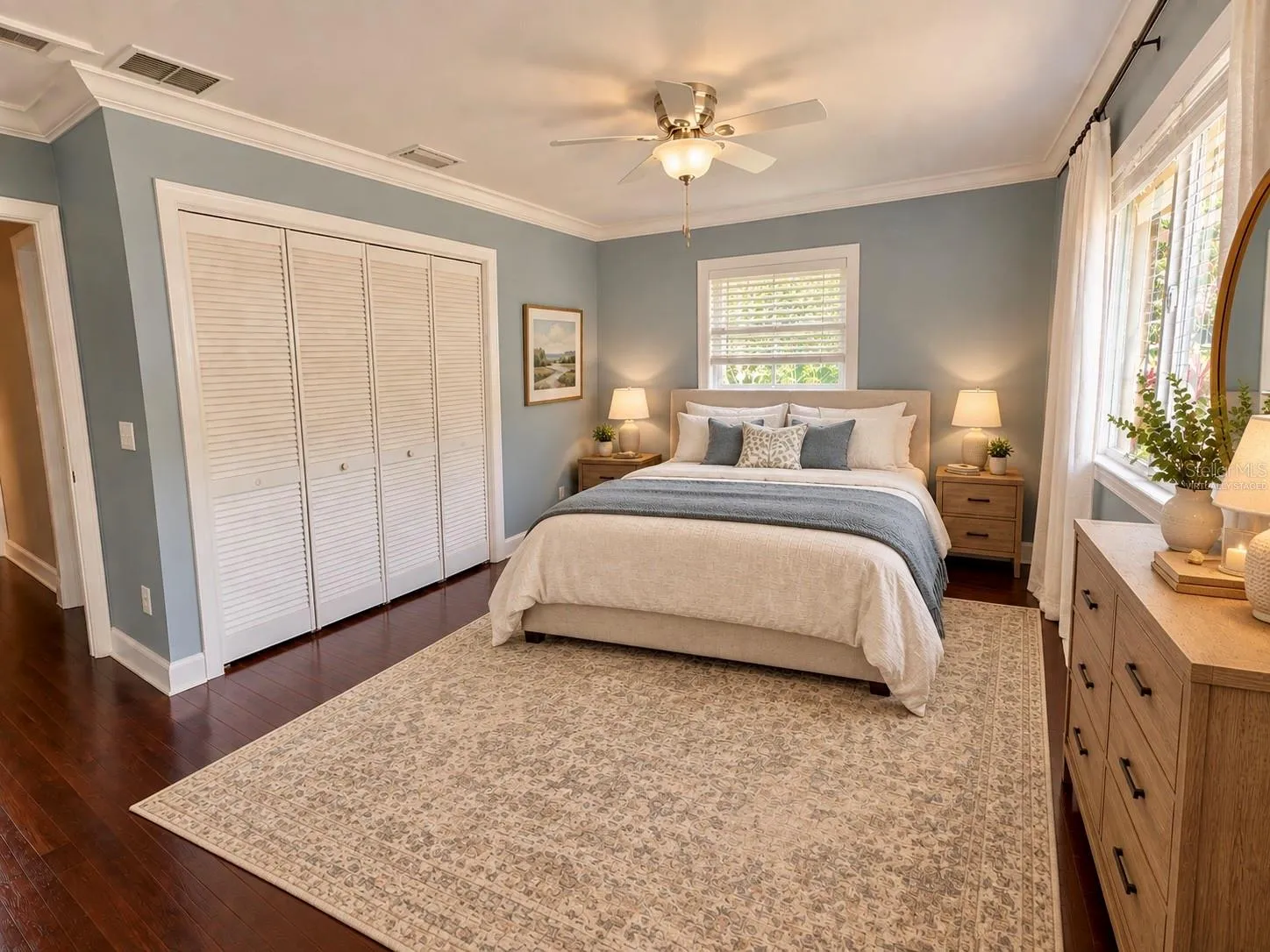 Virtually staged bedroom #2