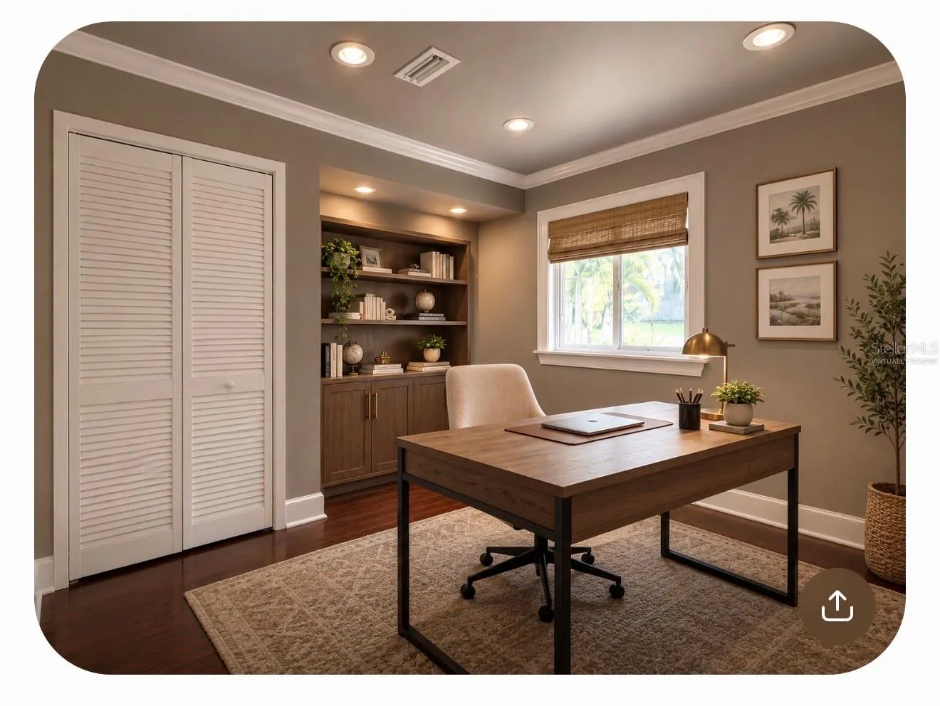 Virtually Staged Office