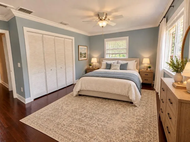 Virtually staged bedroom #2