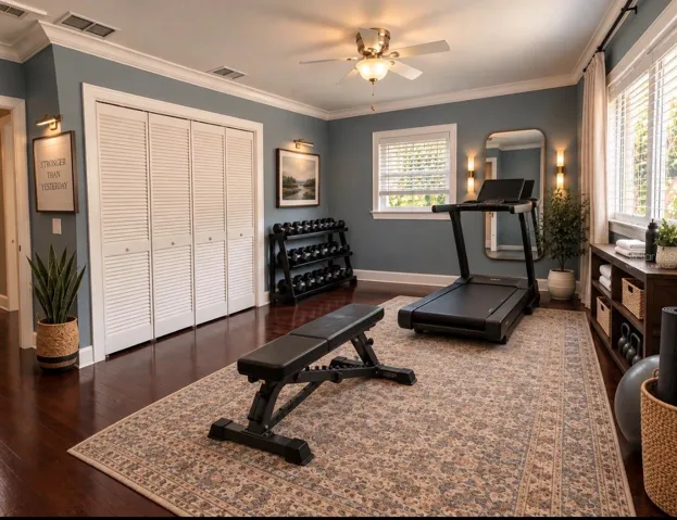 Virtually Staged as Gym Bedroom #2