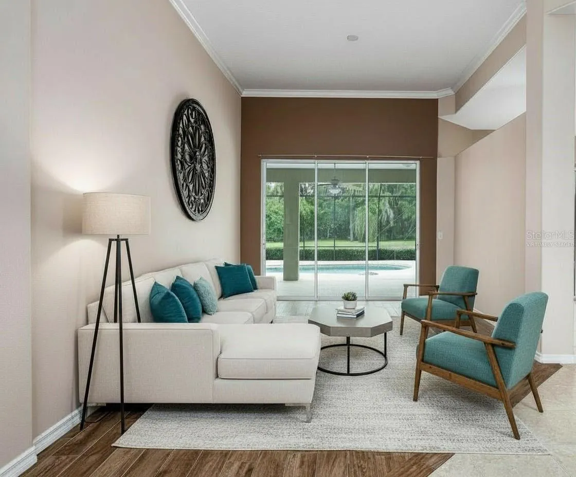 Virtually Staged Living Room