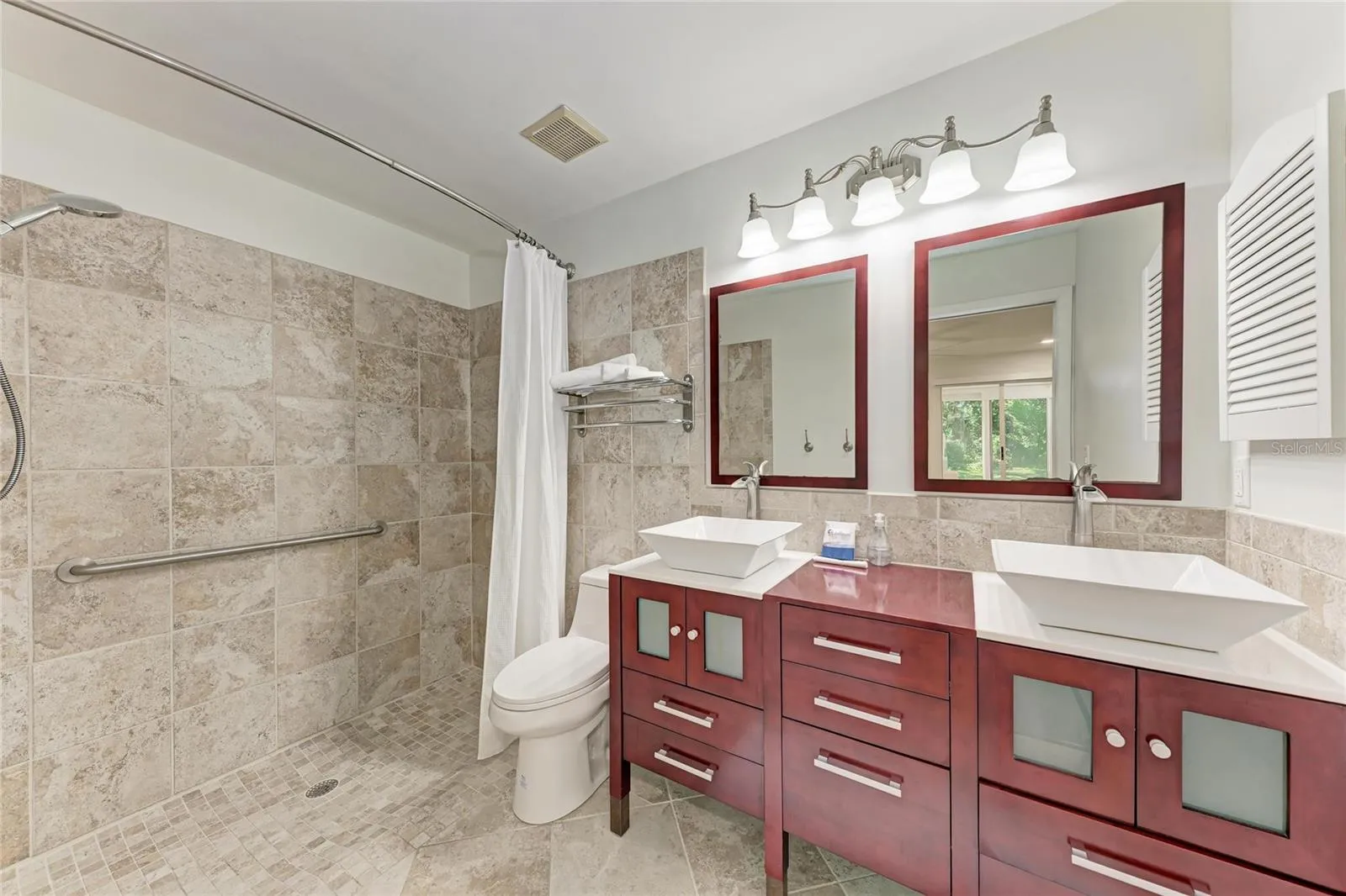 Primary Bedroom with Roll-in shower
