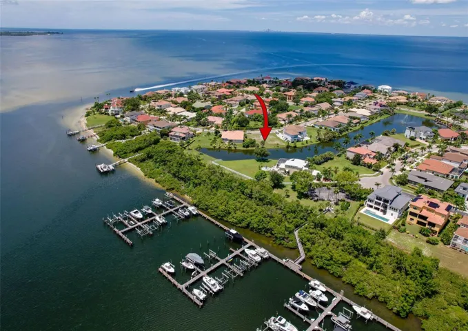 Andalucia Community and Yacht Club- Vacant Lot is Red arrow