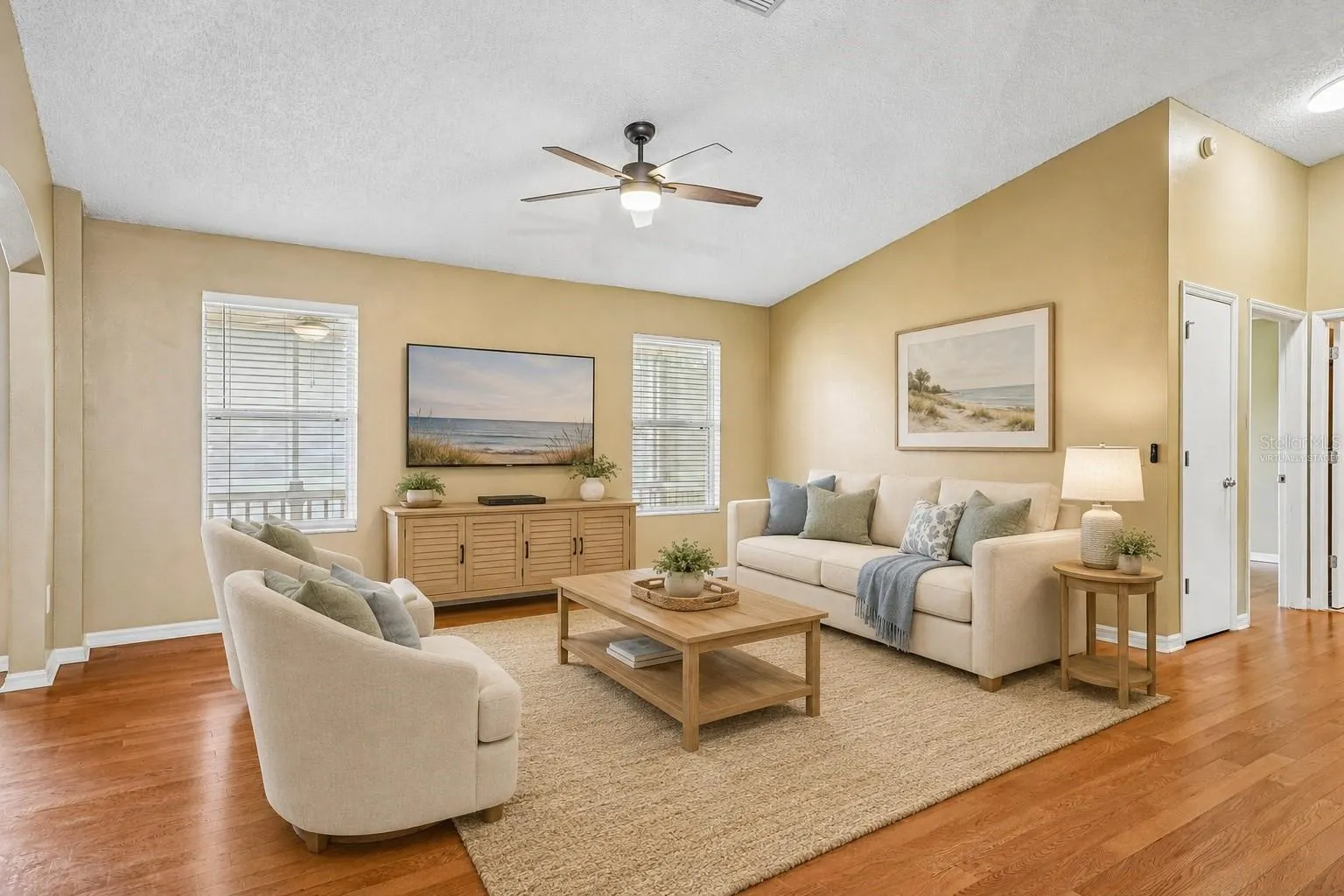 Virtually Staged-Living Room