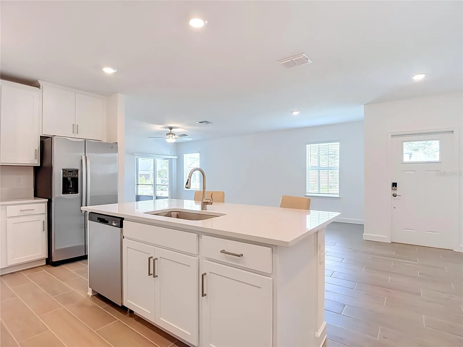 Kitchen - Living Room - Dining Room