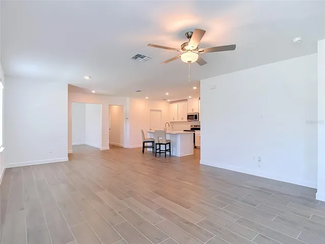 Open Floor - Kitchen - Living Room - Dining Room