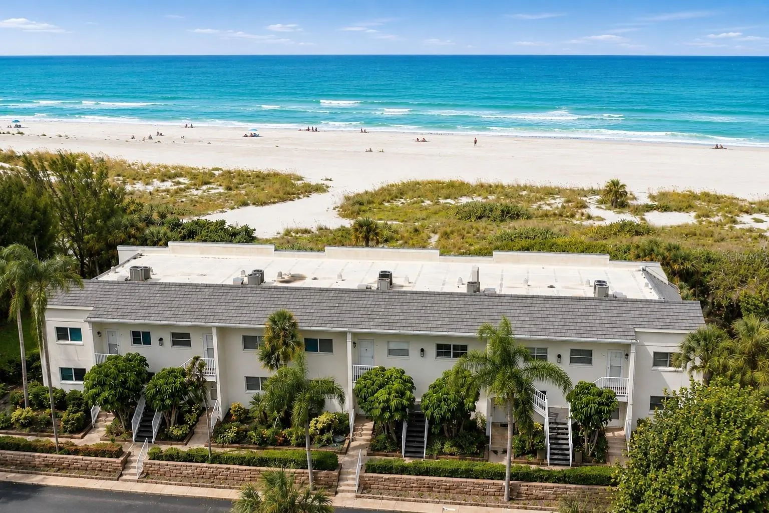Aerial Overlooking the Beach