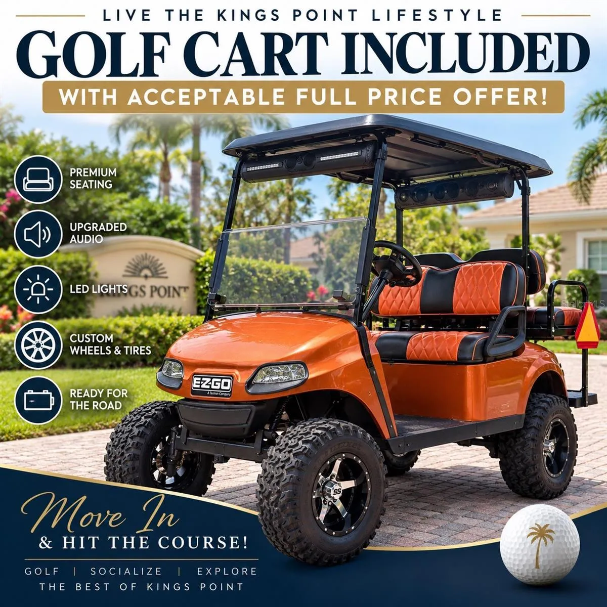 Free golf cart with full price offer