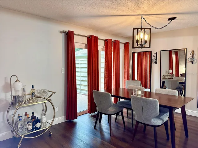Large dining area with lots of natural light