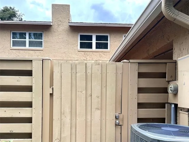 Fenced and gated for privacy. Lockabe with its own deadbolt.