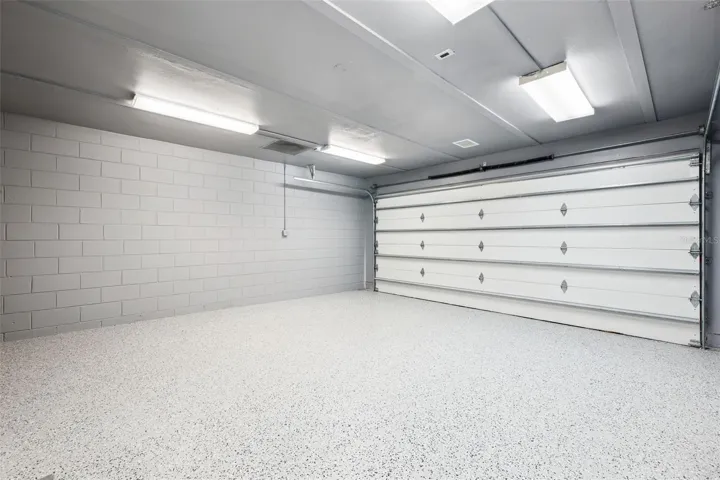 Garage with Epoxy Floor Coating
