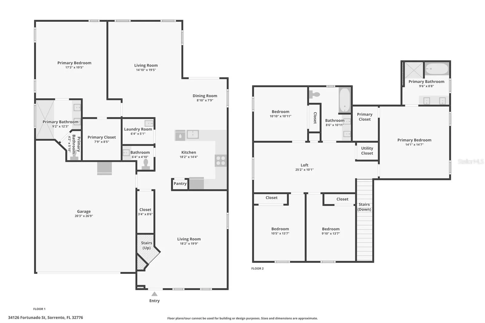 Floor plan - both floors