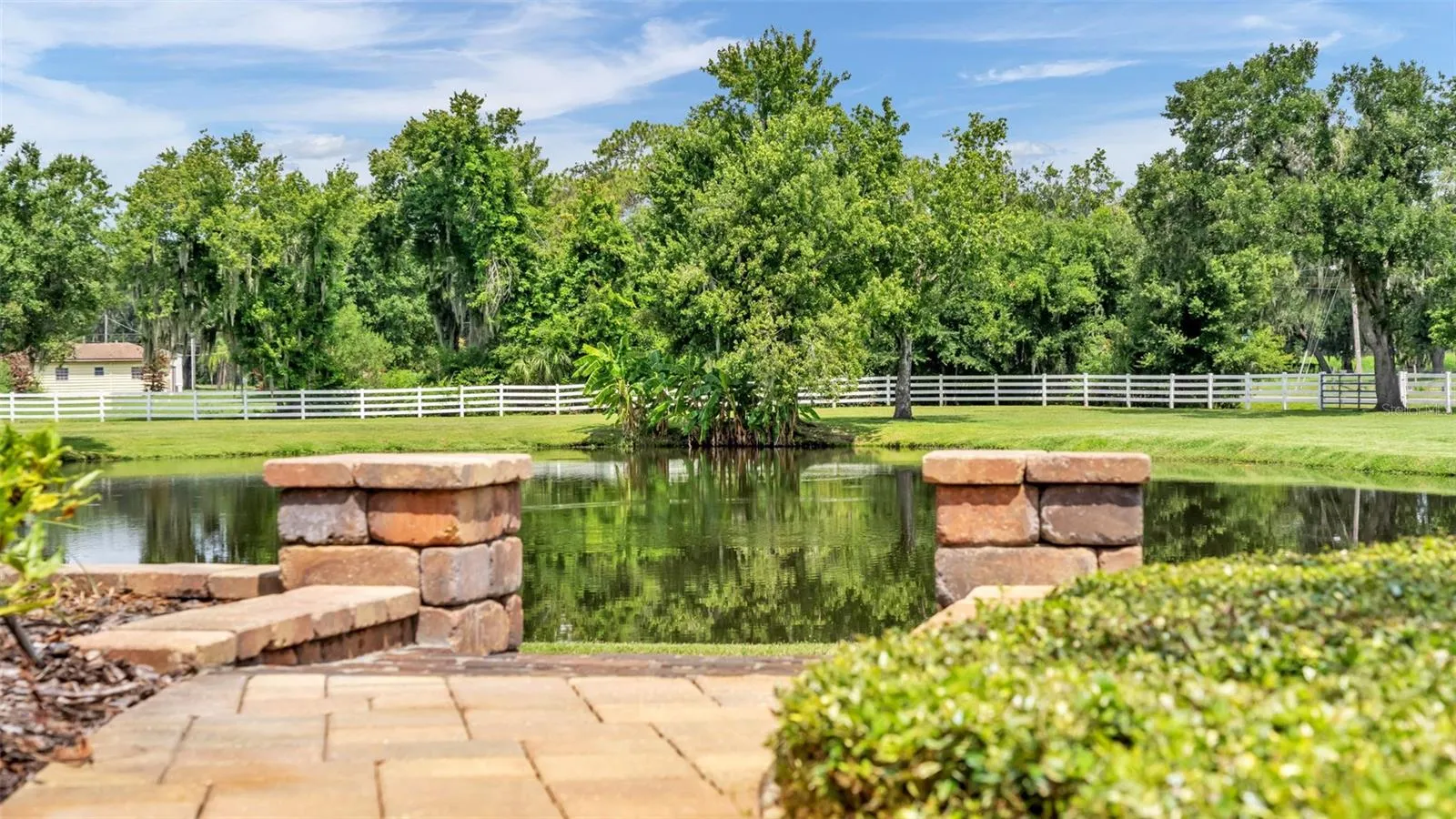 Peaceful Pond views are visible from every room in the estate. Built in outdoor seating areas and Koi Ponds where fountains once flowed tranquil sounds are ready to enjoy once more!