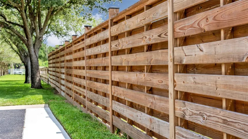 Board fencing all around