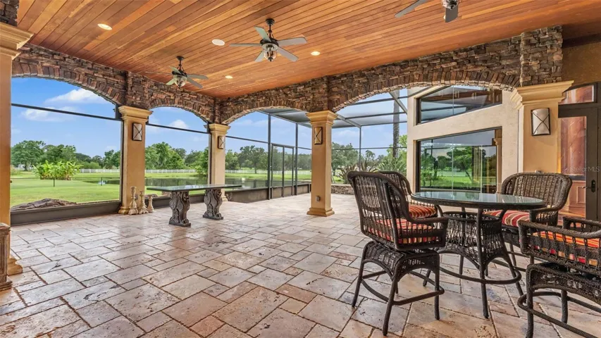 Stone and Cedar Accents