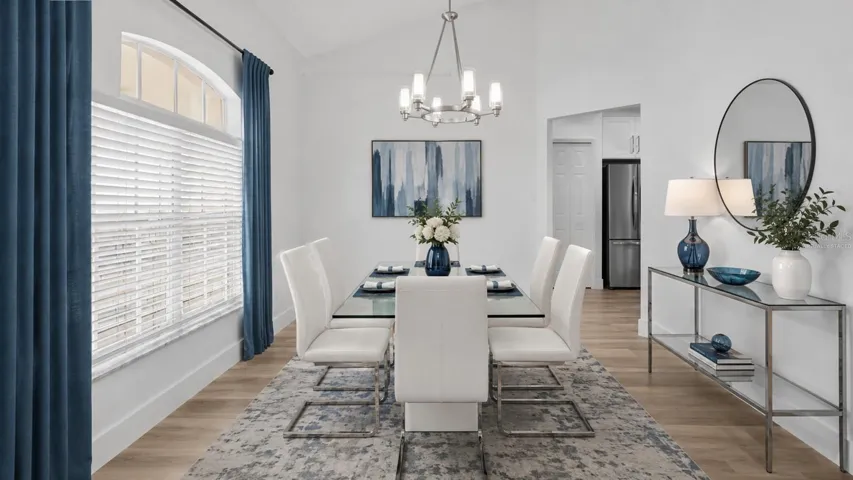 Virtually Staged Dining Room