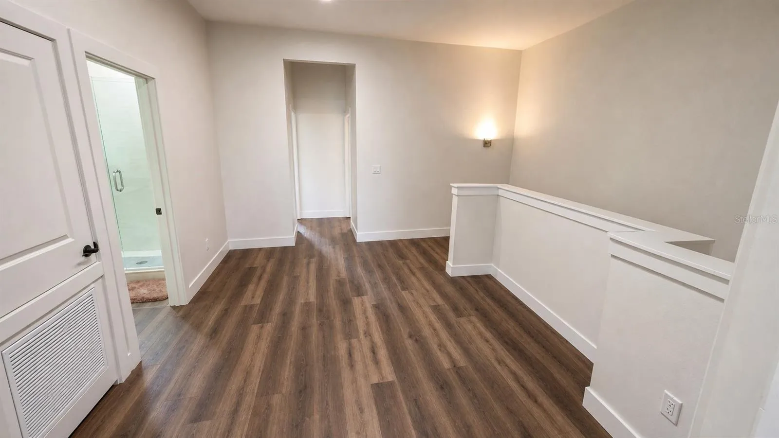 Upstairs Foyer to First Room and Second Room, and 2nd Bathroom