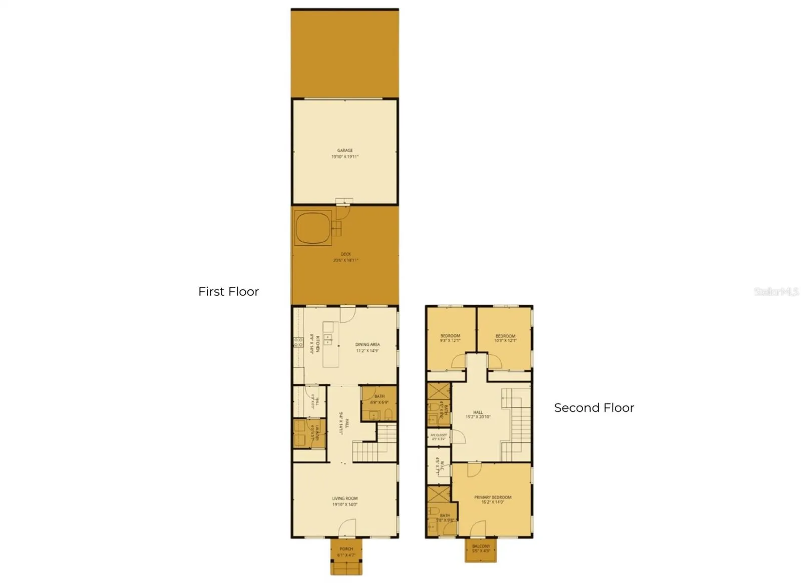 2D Floorplan - Measurements are estimates