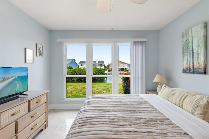 Primary bedroom with a lovely water view