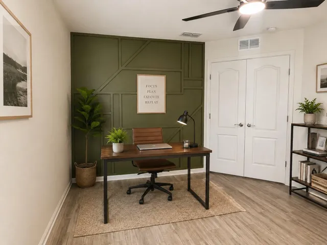 study/den/office/4th bedroom/Virtual stage