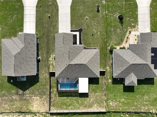 Drone view of home