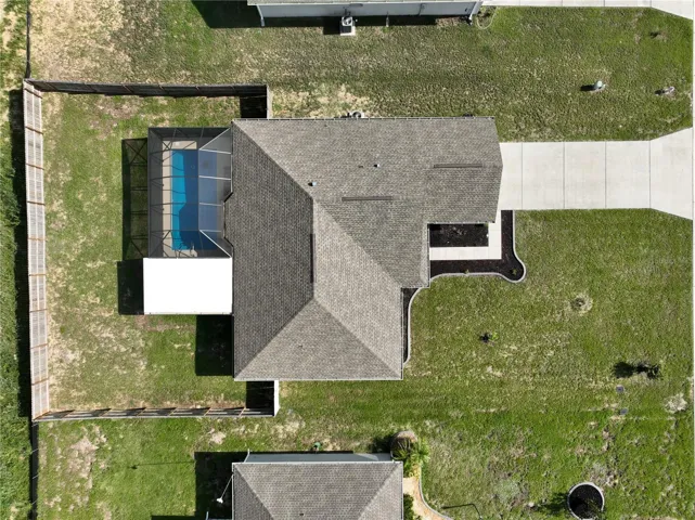 Drone view of home
