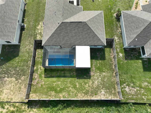 Drone view of home