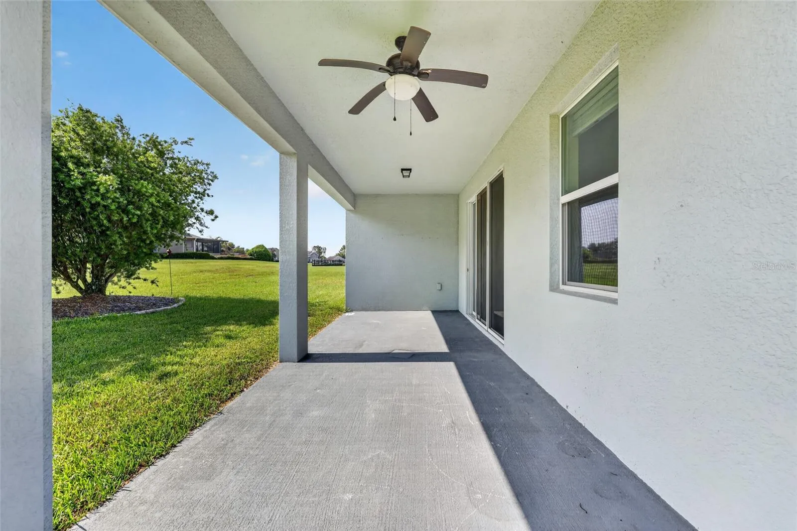 Covered back patio