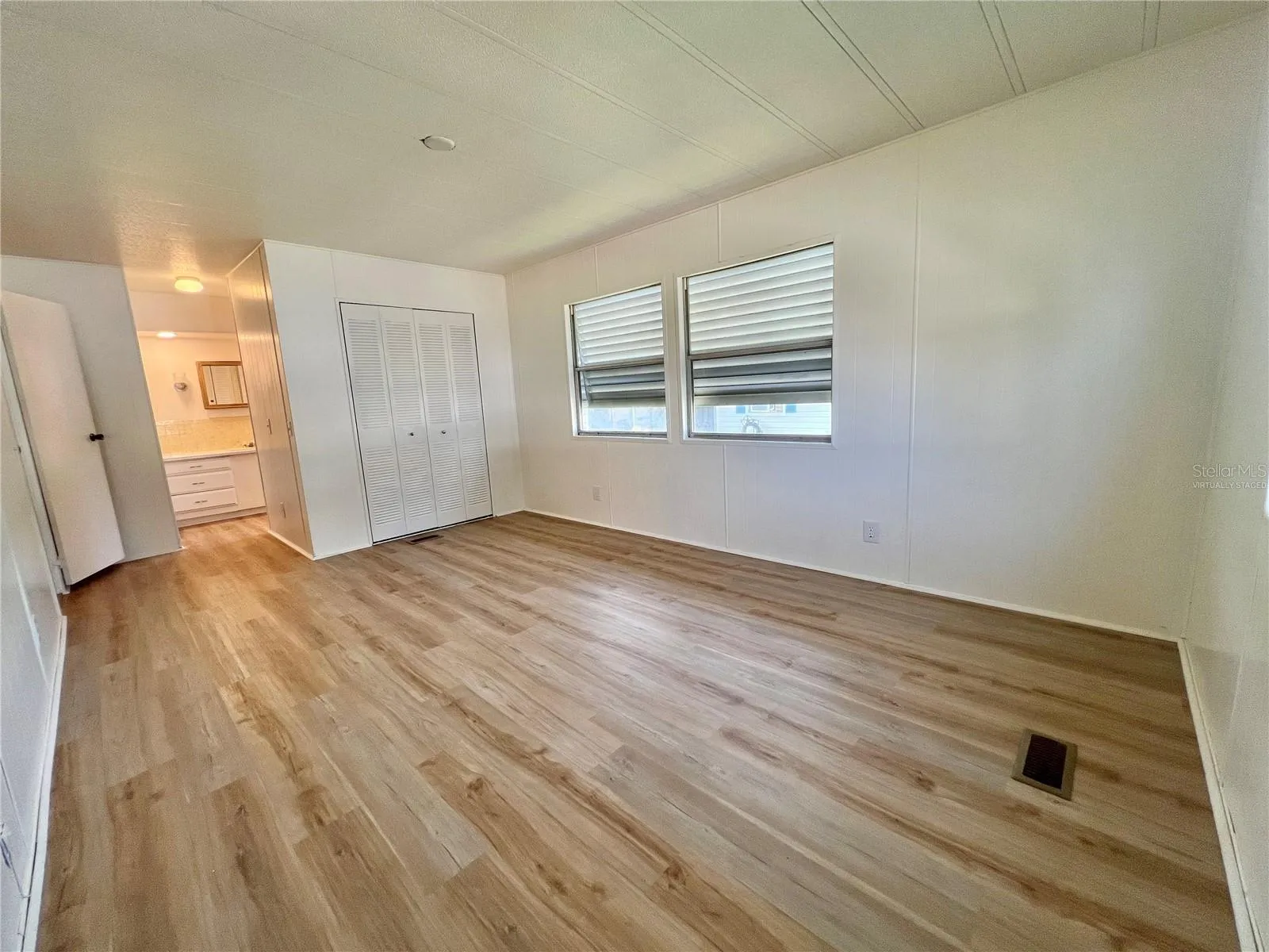 Virtually Staged Master Bedroom