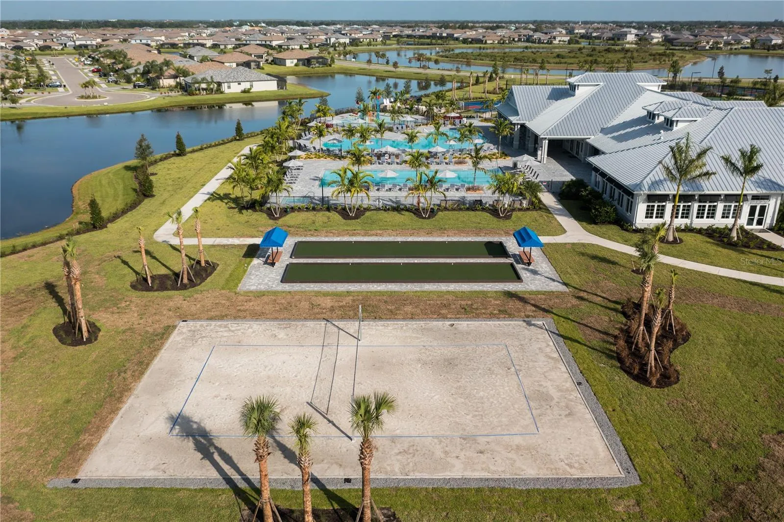Sand Volleyball and Bocce Courts