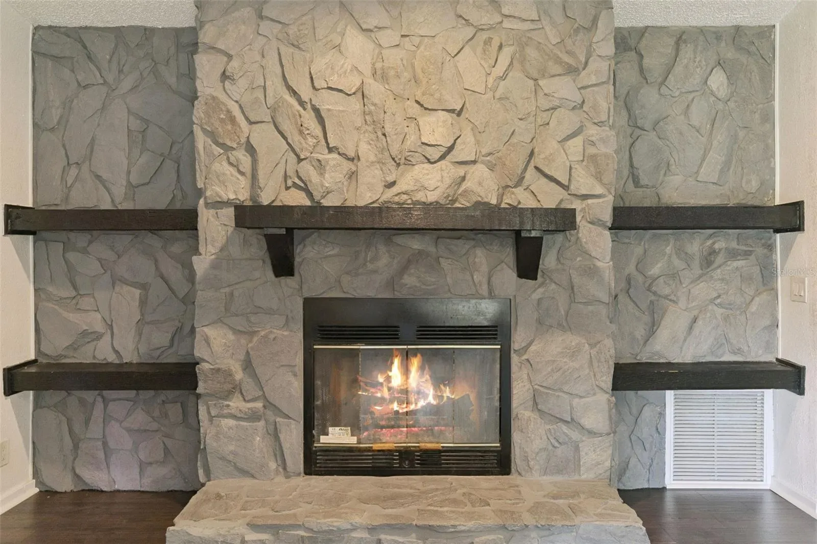 Fireplace in Great room