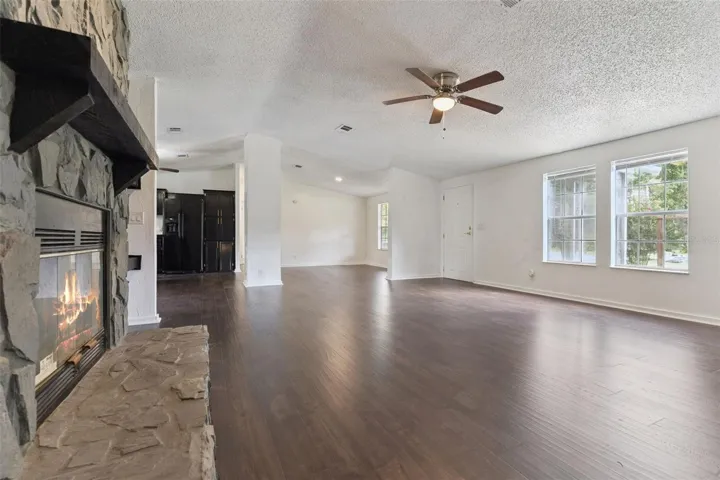 view from master bedroom through Great room