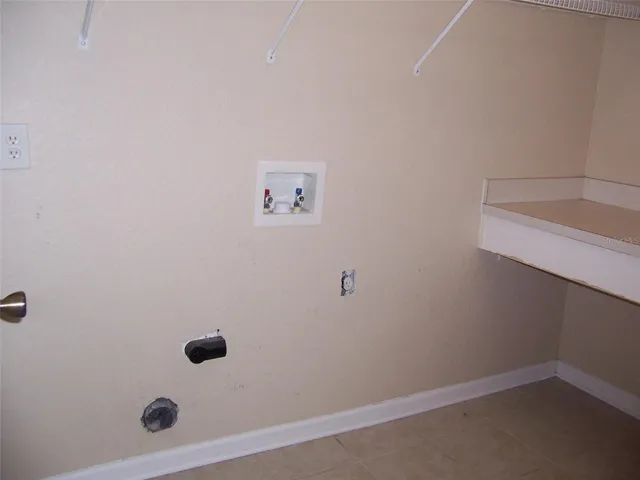 Laundry Hookups in Laundry Room