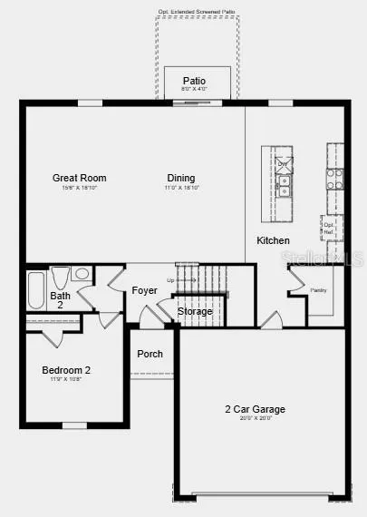 First Floor Plan - appliances and blinds included