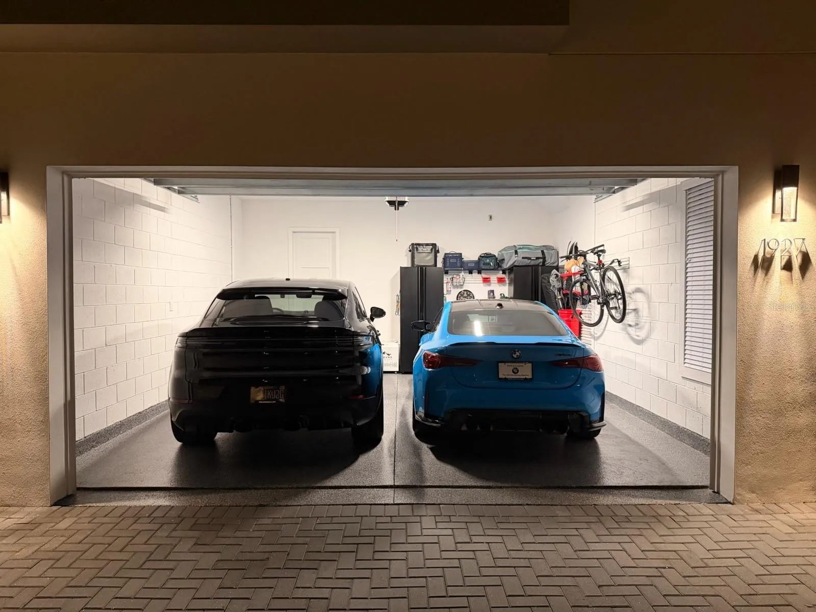 Showing 2 car garage