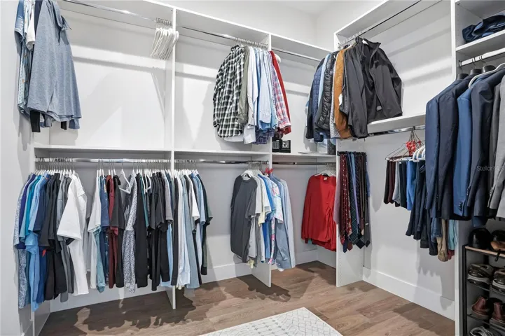 Primary walk in closet