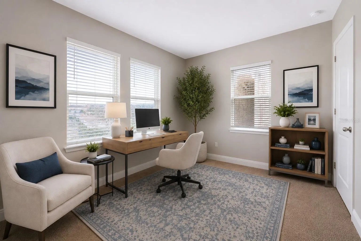 downstairs office