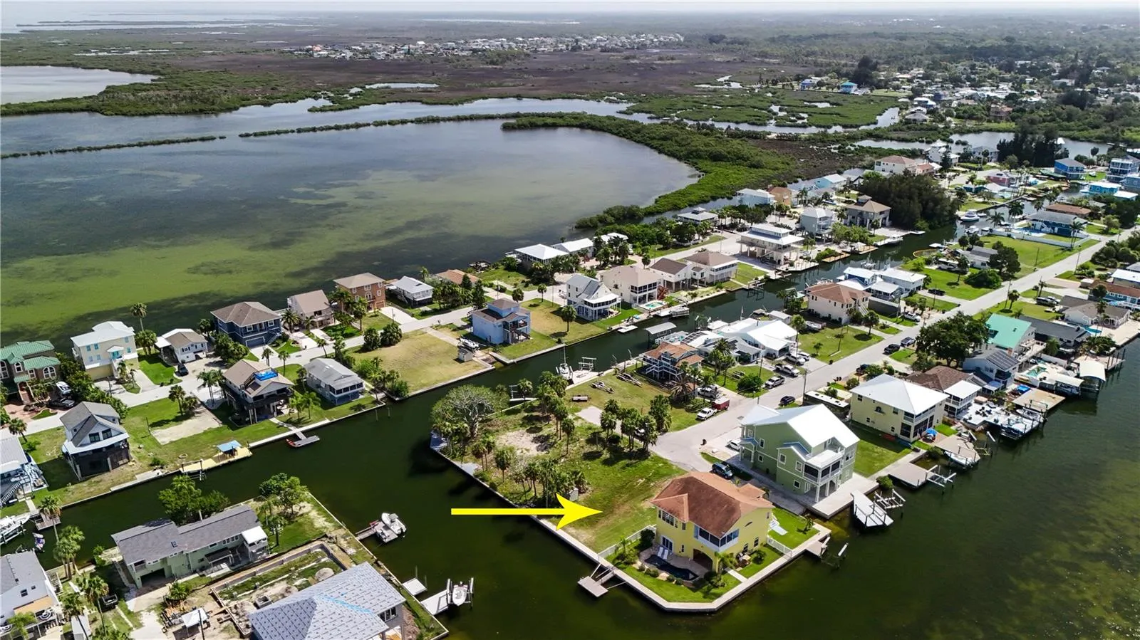 65 feet of waterfront with new seawall