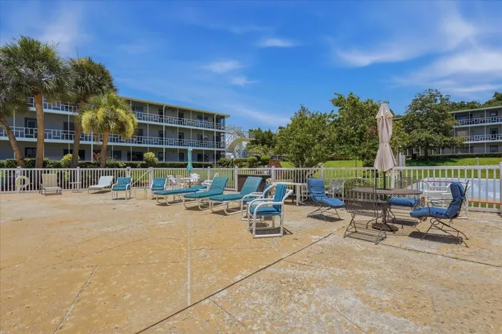 Community pool side