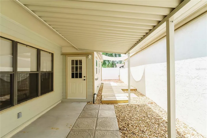 Covered patio