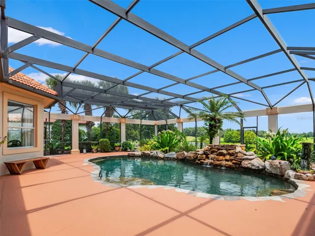 Tropical pool oasis