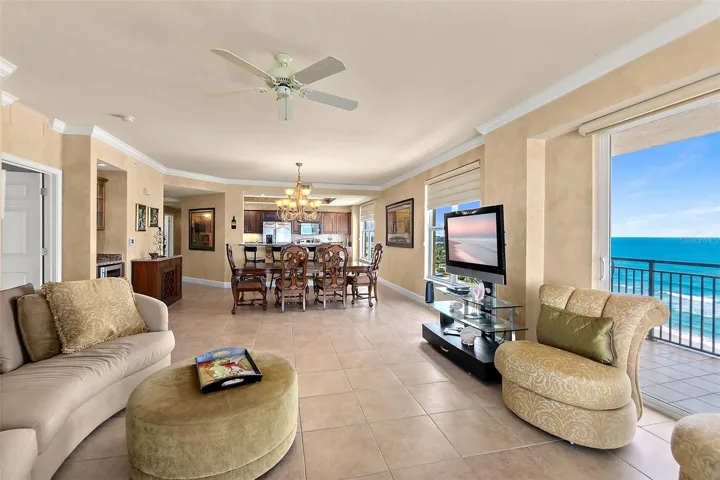 Oceanfront living room