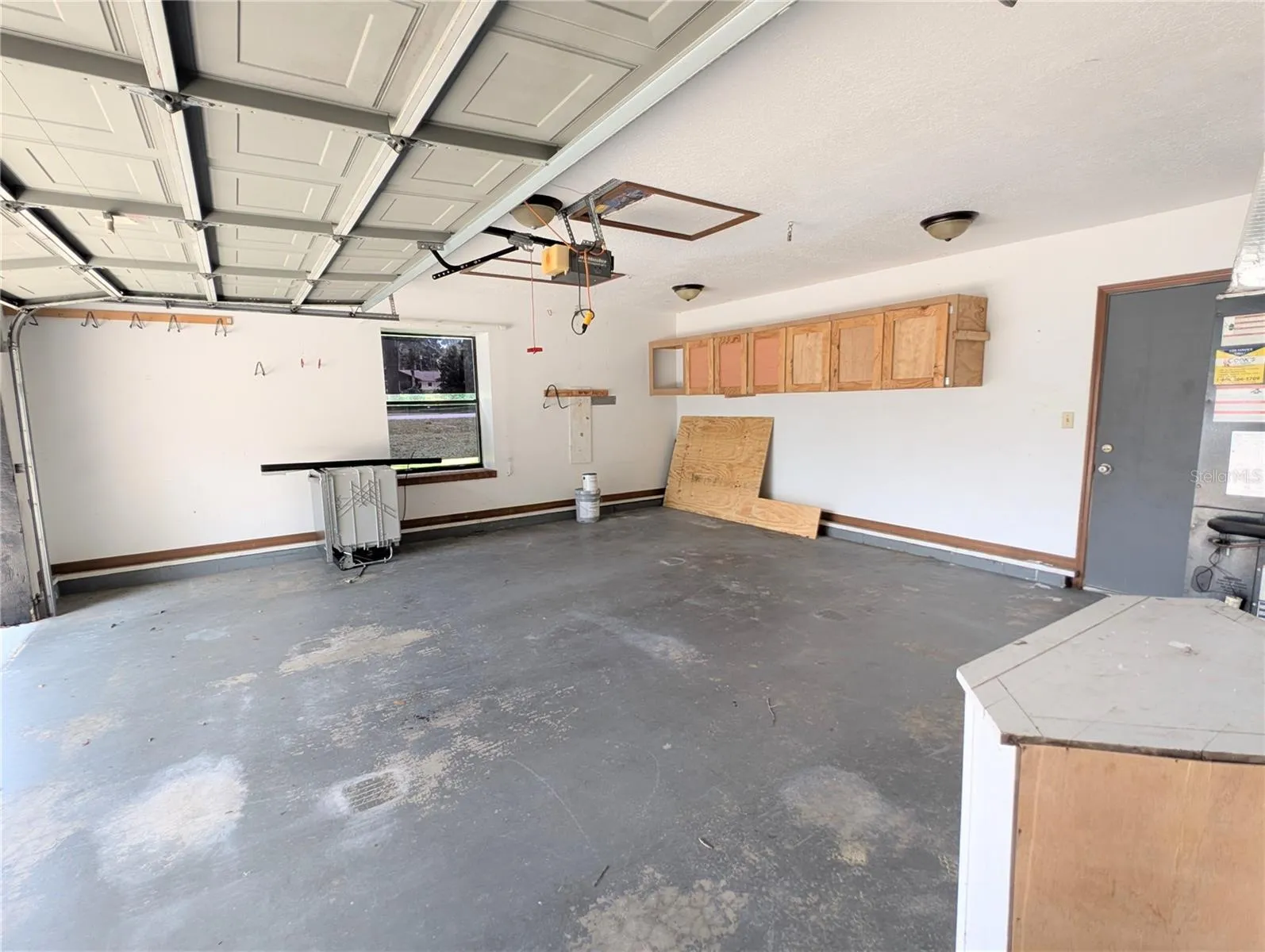 Oversized garage with storage