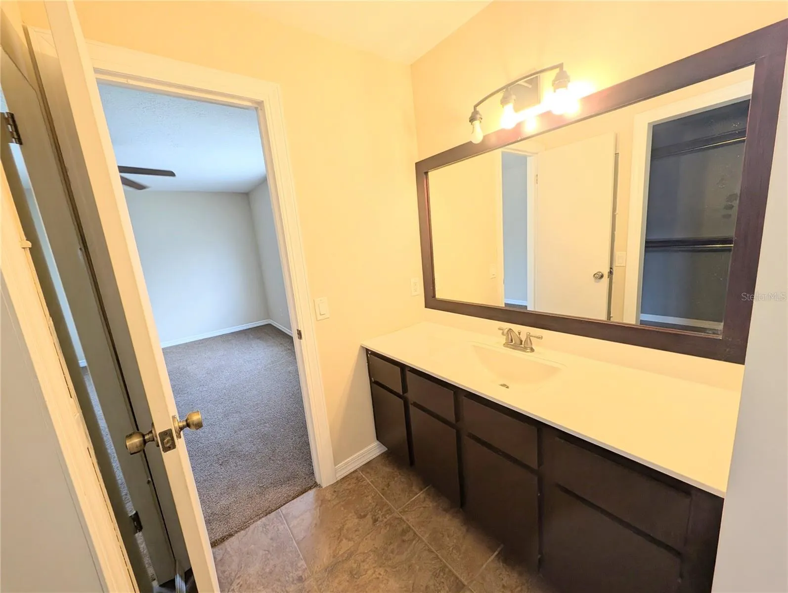 Primary bath vanity area